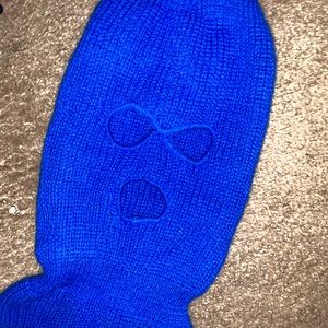 Blue ski mask